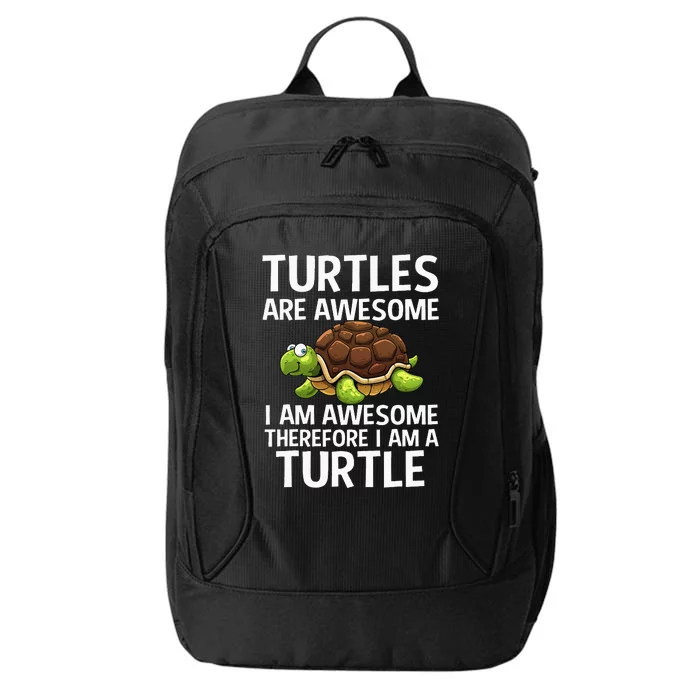 Cool Sea Turtle For Men Women Tortoise Lover Turtle Animal City Backpack