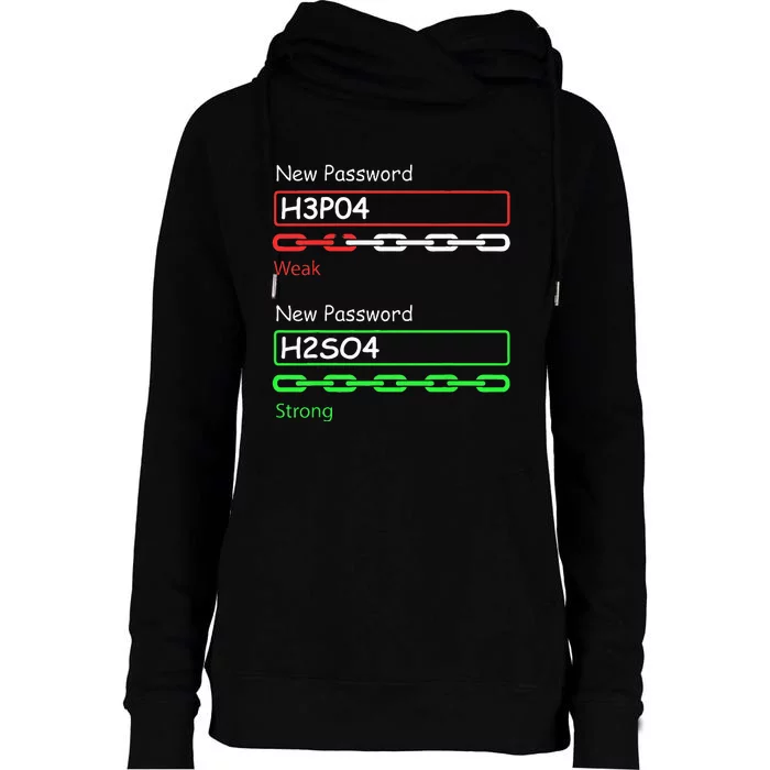 Chemist Science Teacher Student Chemistry Womens Funnel Neck Pullover Hood