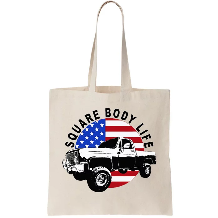 Classic Squarebody Truck 4x4 Square Body Tote Bag