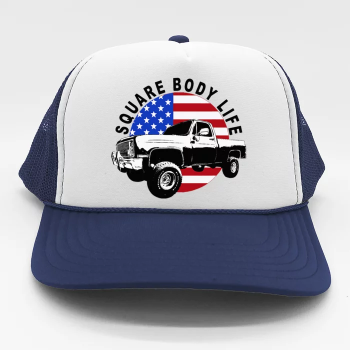 Classic Squarebody Truck 4x4 Square Body Trucker Hat