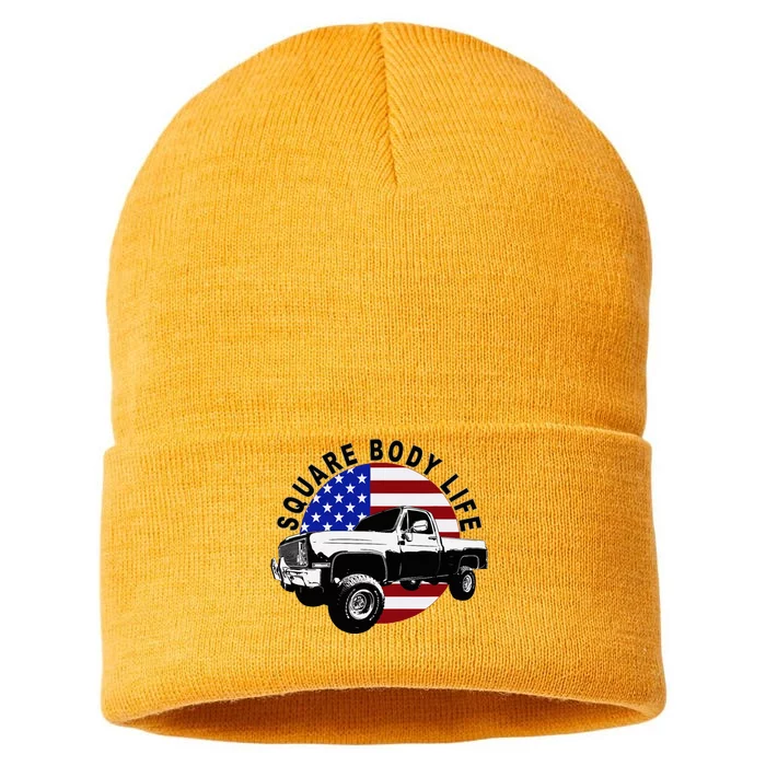 Classic Squarebody Truck 4x4 Square Body Sustainable Knit Beanie