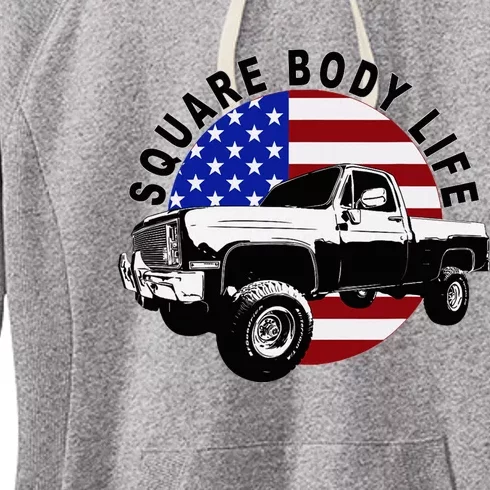 Classic Squarebody Truck 4x4 Square Body Women's Fleece Hoodie