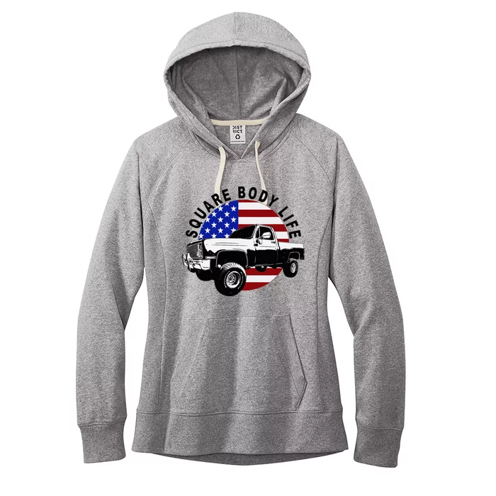 Classic Squarebody Truck 4x4 Square Body Women's Fleece Hoodie