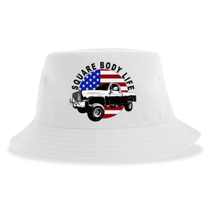 Classic Squarebody Truck 4x4 Square Body Sustainable Bucket Hat