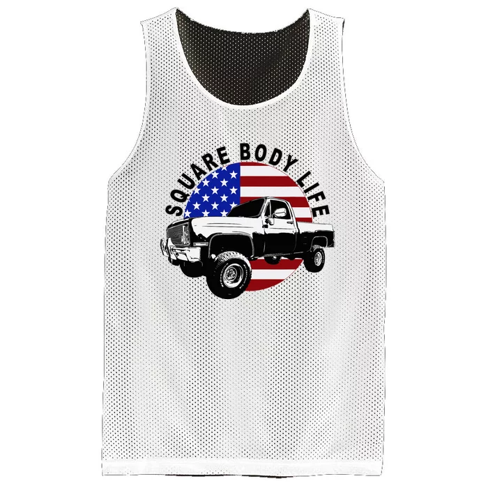 Classic Squarebody Truck 4x4 Square Body Mesh Reversible Basketball Jersey Tank