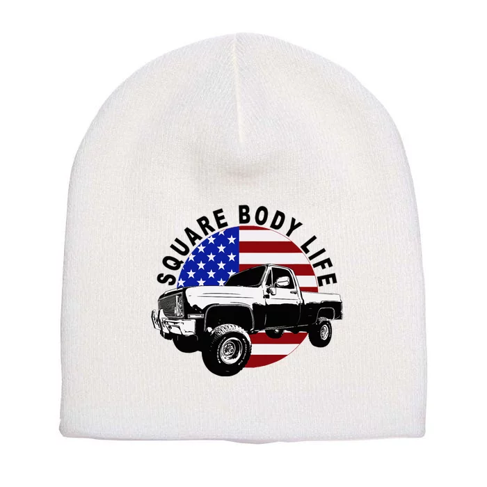 Classic Squarebody Truck 4x4 Square Body Short Acrylic Beanie