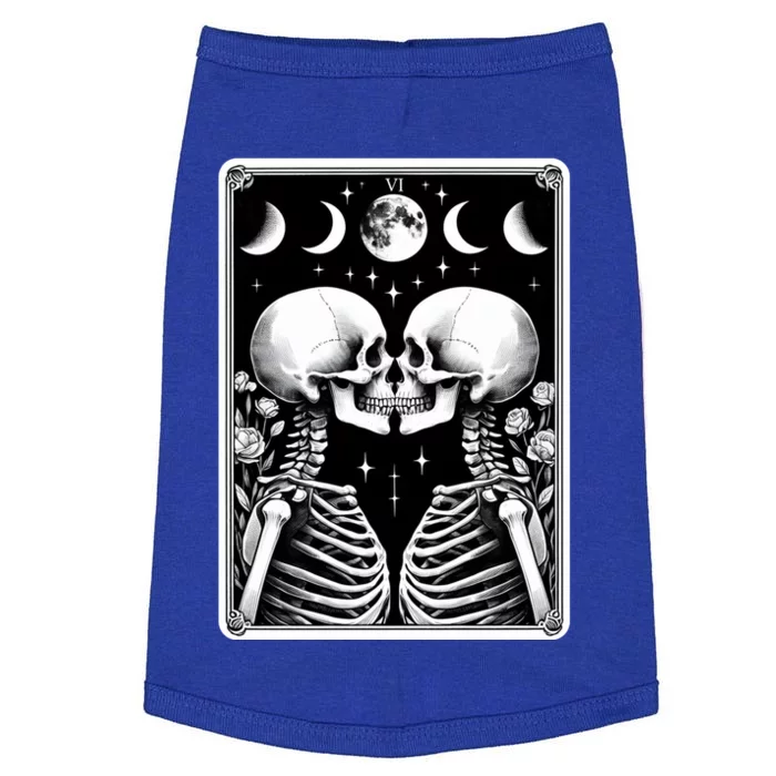 Celestial Skeleton The Lovers Tarot Card Moon Phases Meaningful Gift Doggie Tank