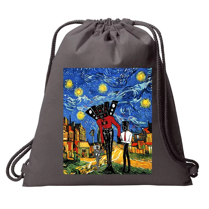 Cameraman Speakerman Tvman Skibidi_ Toilet Meme Game Drawstring Bag