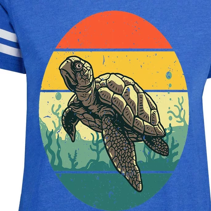 Cool Sea Turtle For  Tortoise Sea Animal Zookeeper Enza Ladies Jersey Football T-Shirt