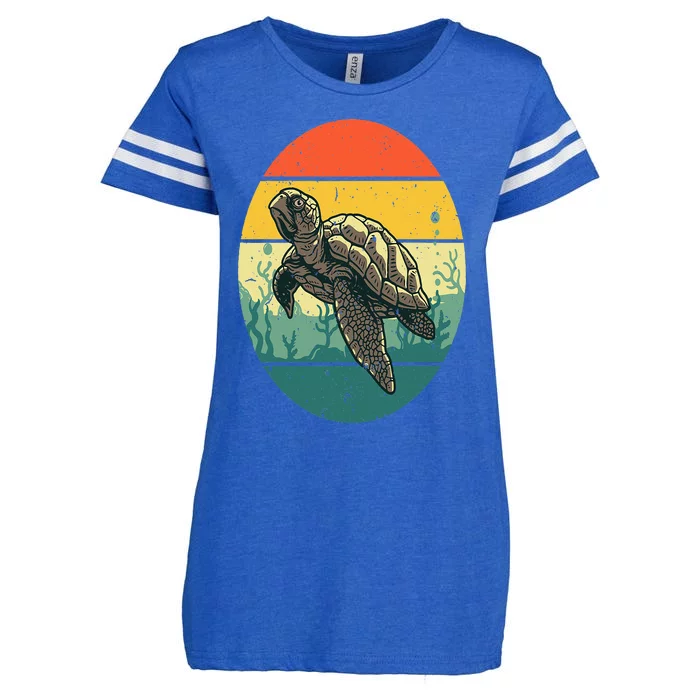 Cool Sea Turtle For  Tortoise Sea Animal Zookeeper Enza Ladies Jersey Football T-Shirt