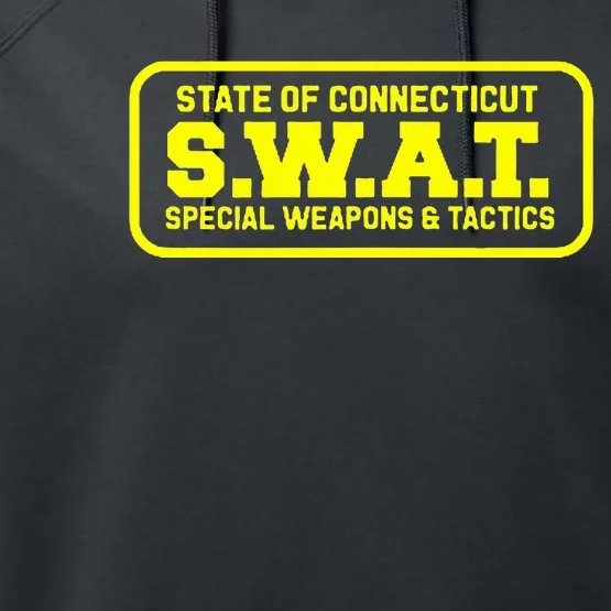 Connecticut Swat Team Srt Sheriff Law Enforcement Performance Fleece Hoodie