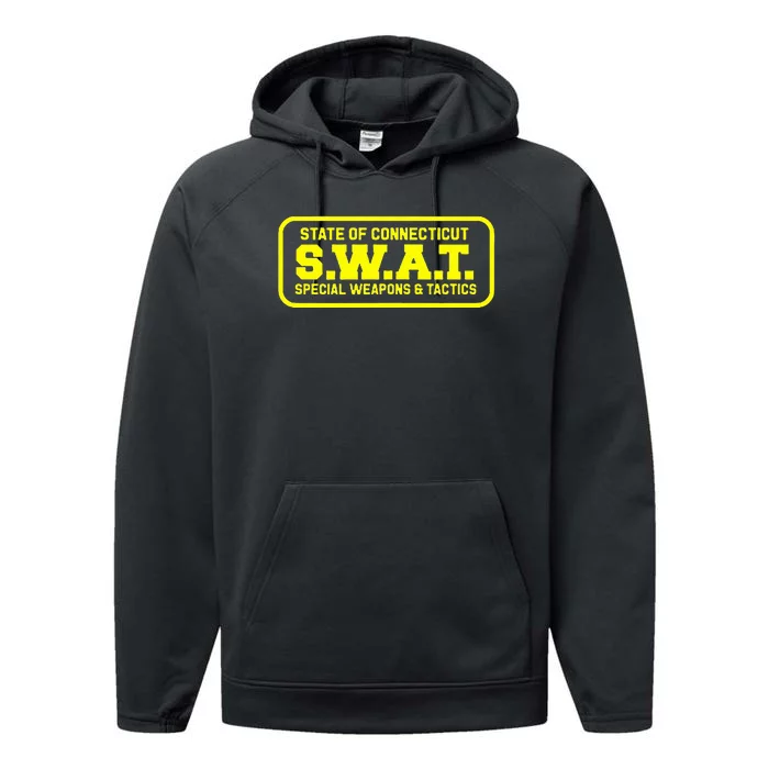 Connecticut Swat Team Srt Sheriff Law Enforcement Performance Fleece Hoodie