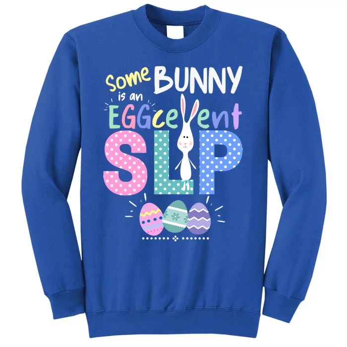 Cute Speech Therapy Easter Bunny Slp Eggcellent Therapist Meaningful Gift Sweatshirt