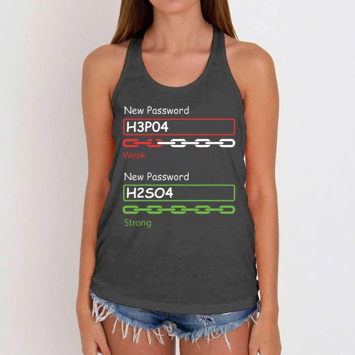 Chemist Science Teacher Student Chemistry Women's Knotted Racerback Tank