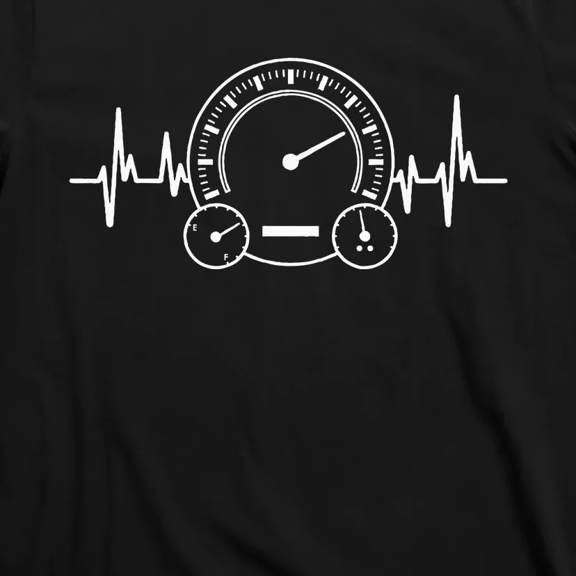 Car Speedometer Tee Auto Mechanic Guys Heartbeat Gifts T-Shirt