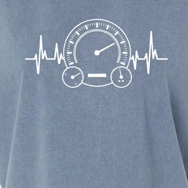 Car Speedometer Tee Auto Mechanic Guys Heartbeat Gifts Garment-Dyed Women's Muscle Tee