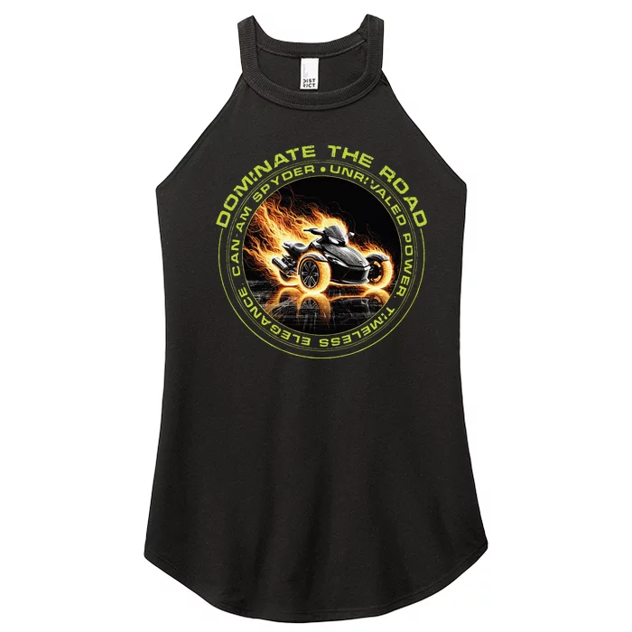 Canam Spyder Three Wheels Funny Rider Women’s Perfect Tri Rocker Tank