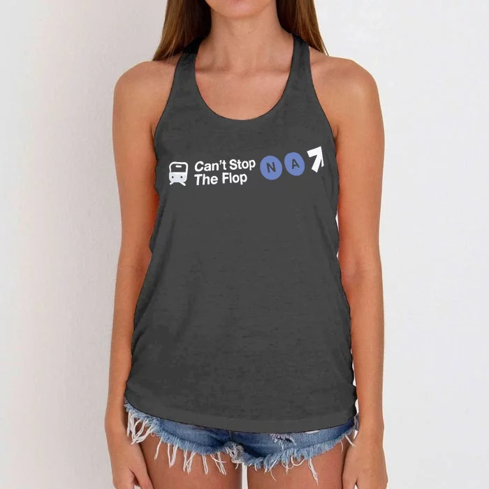 Can’T Stop The Flop Na Women's Knotted Racerback Tank