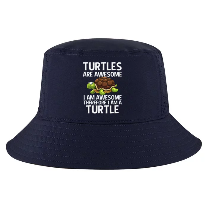 Cool Sea Turtle Design Tortoise Turtle Lover Cool Comfort Performance Bucket Hat