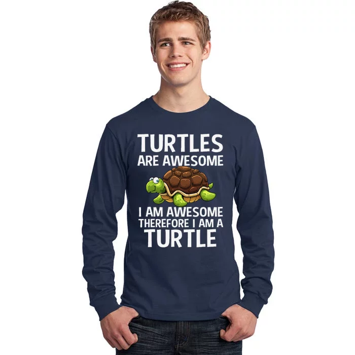 Cool Sea Turtle Design Tortoise Turtle Lover Tall Long Sleeve T-Shirt