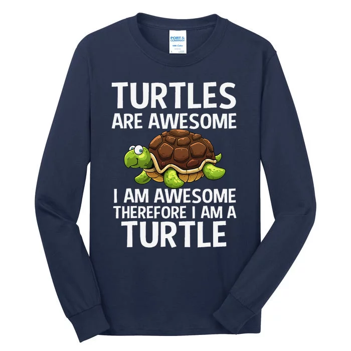 Cool Sea Turtle Design Tortoise Turtle Lover Tall Long Sleeve T-Shirt