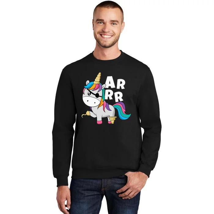 Caribbean Sea Thief Freebooter Unicorn Pirate Sweatshirt