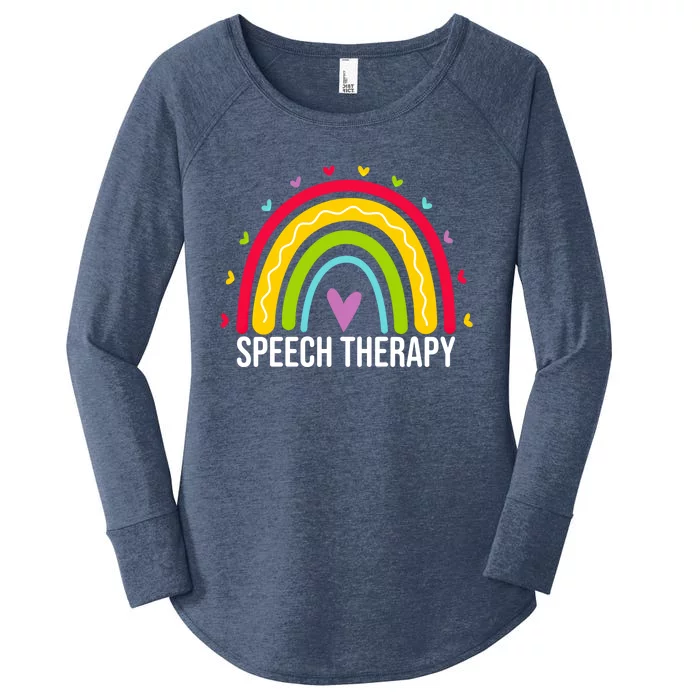 Cute Speech Therapy Therapist Speech Pathologist Gift Women's Perfect Tri Tunic Long Sleeve Shirt