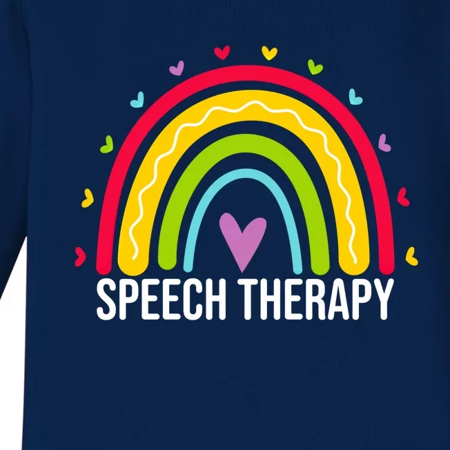 Cute Speech Therapy Therapist Speech Pathologist Gift Baby Long Sleeve Bodysuit