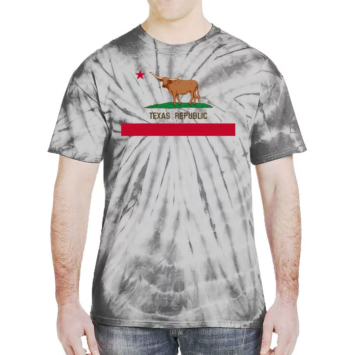 California Style Texas State Flag Tie-Dye T-Shirt