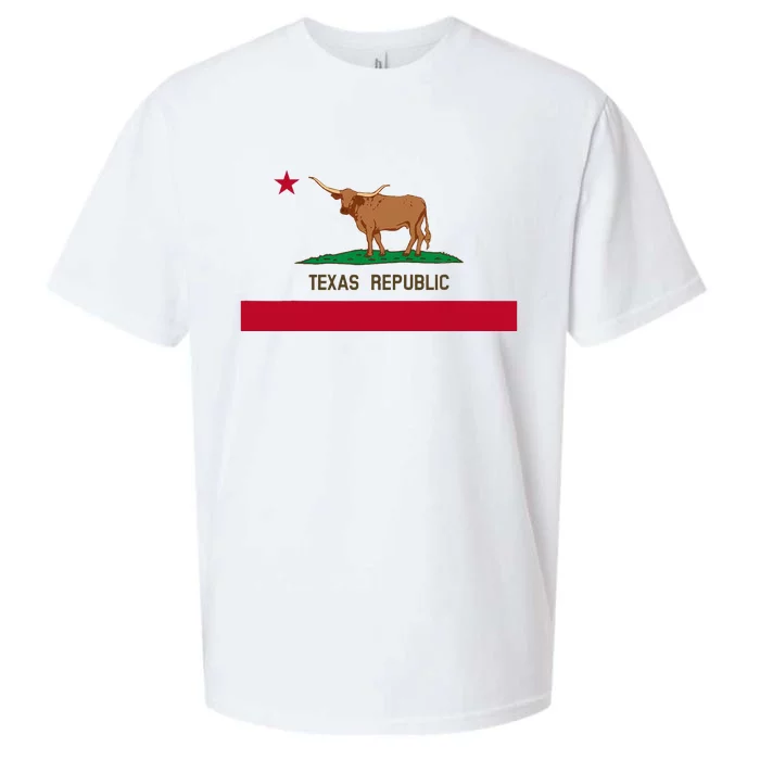 California Style Texas State Flag Sueded Cloud Jersey T-Shirt