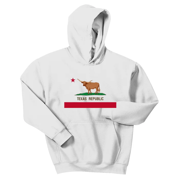 California Style Texas State Flag Kids Hoodie