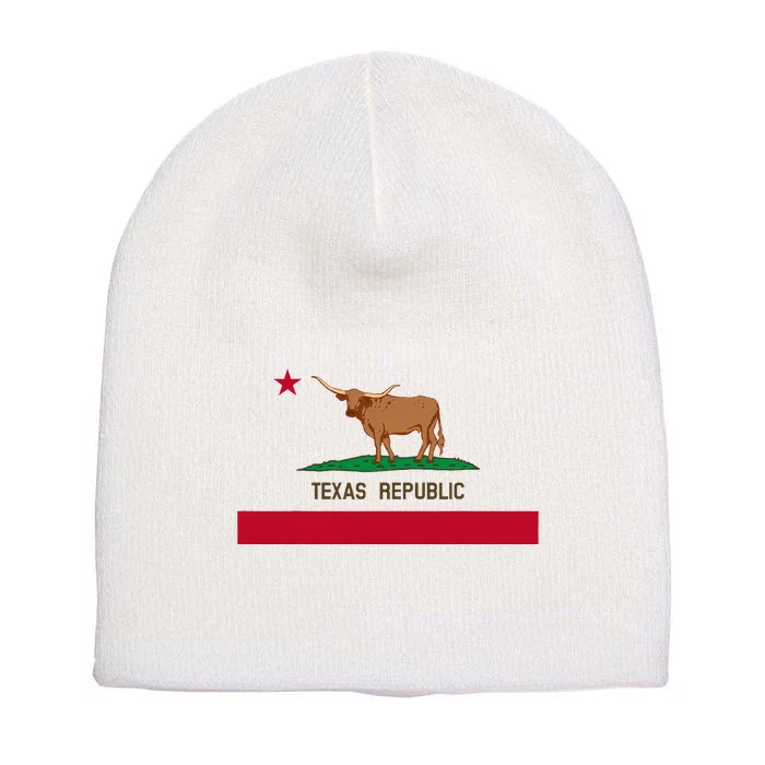 California Style Texas State Flag Short Acrylic Beanie