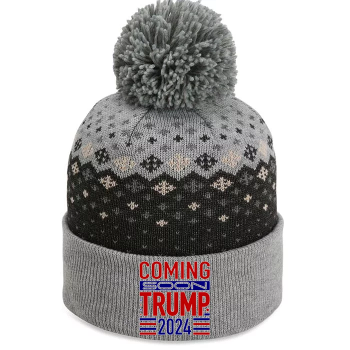 Coming Soon Trump 2024 The Baniff Cuffed Pom Beanie