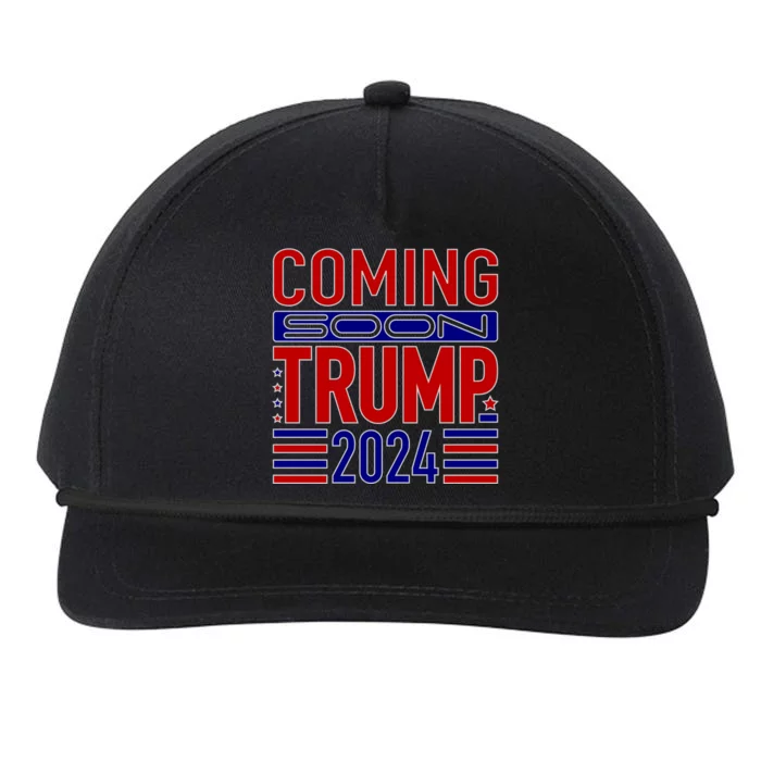 Coming Soon Trump 2024 Snapback Five-Panel Rope Hat