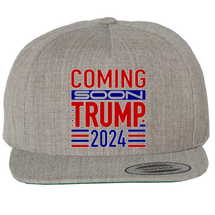 Coming Soon Trump 2024 Wool Snapback Cap