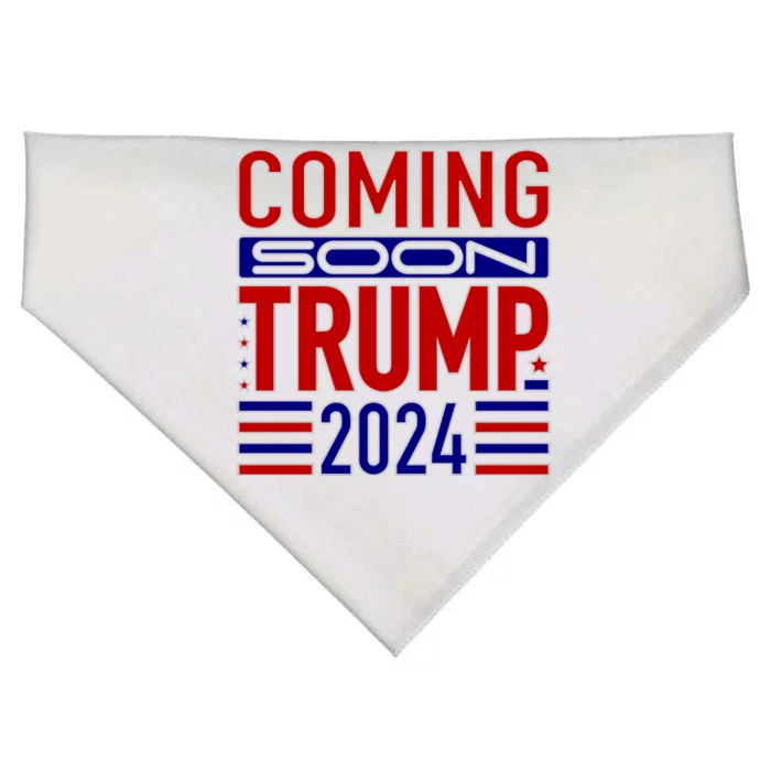 Coming Soon Trump 2024 USA-Made Doggie Bandana