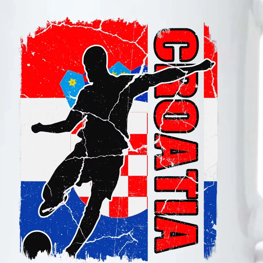 Croatia Soccer Team Croatian Flag Jersey Football Fans Black Color Changing Mug