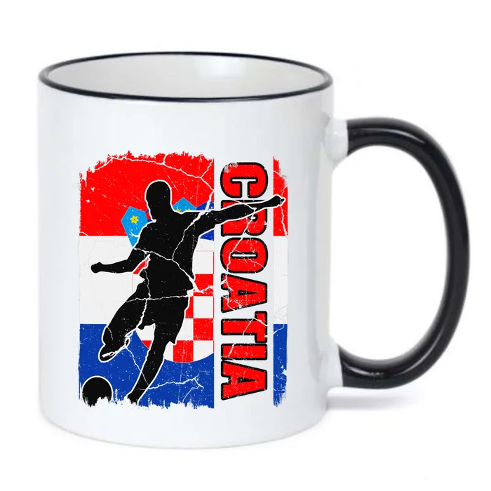 Croatia Soccer Team Croatian Flag Jersey Football Fans Black Color Changing Mug