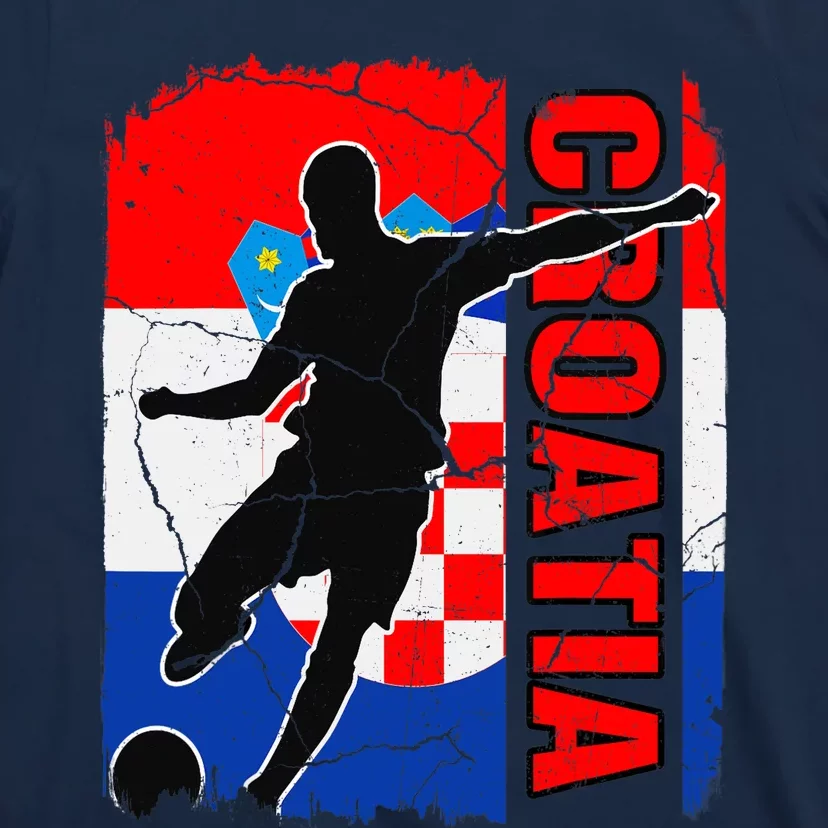 Croatia Soccer Team Croatian Flag Jersey Football Fans T-Shirt