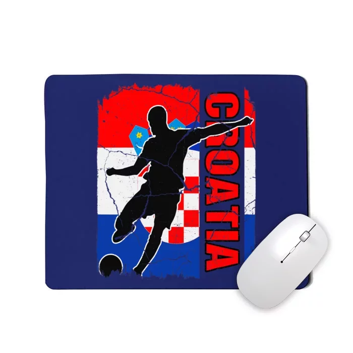 Croatia Soccer Team Croatian Flag Jersey Football Fans Mousepad