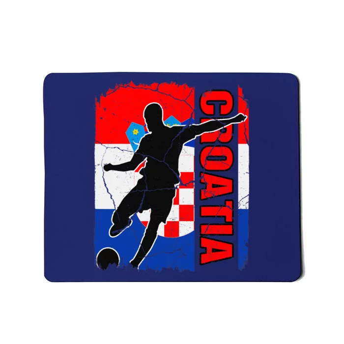 Croatia Soccer Team Croatian Flag Jersey Football Fans Mousepad