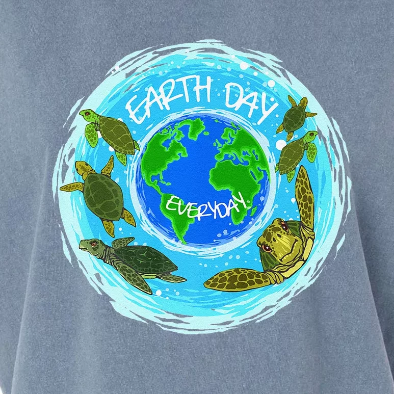 Cute Sea Turtles Earth Day Everyday Environmentalists Garment-Dyed Women's Muscle Tee