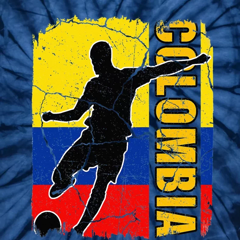 Colombian Soccer Team Colombia Flag Jersey Tie-Dye T-Shirt