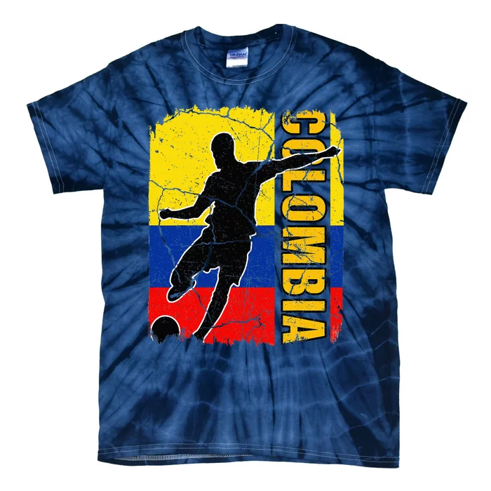 Colombian Soccer Team Colombia Flag Jersey Tie-Dye T-Shirt