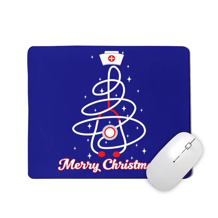 Christmas Stethoscope Tree Costume Nursing Xmas Gift Mousepad