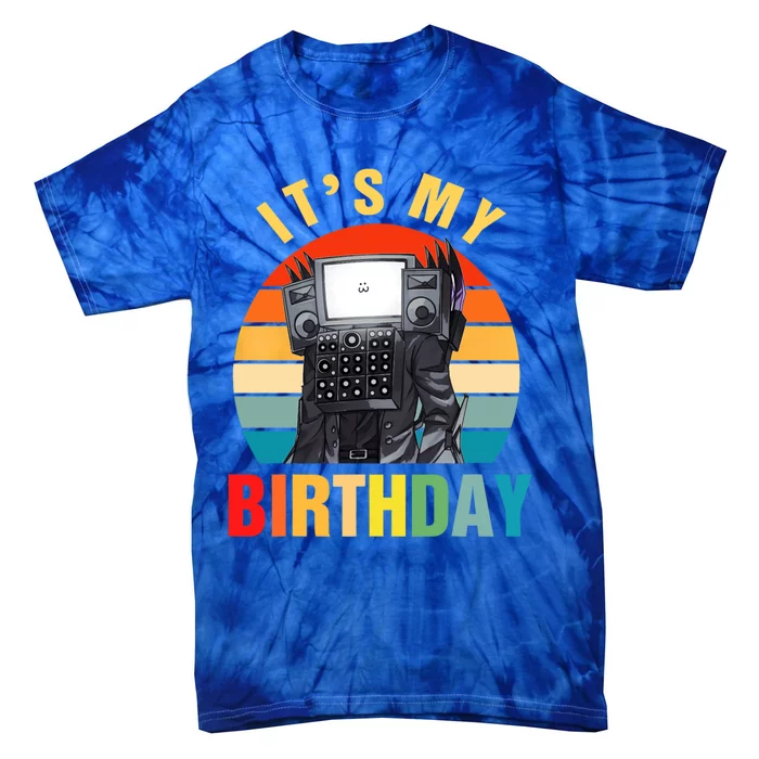 Camera Speaker Tv Video Game Birthday Funny Gift Cool Gift Tie-Dye T-Shirt