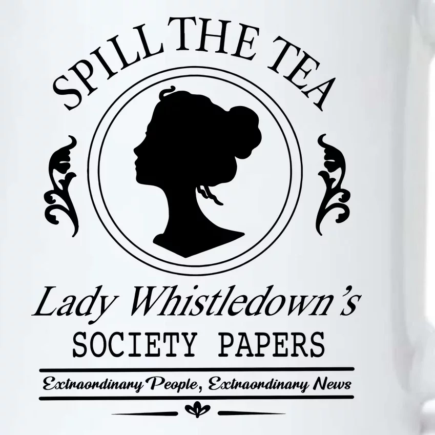 Cool Spill The Tea Lady Whistledown Society Paper Black Color Changing Mug