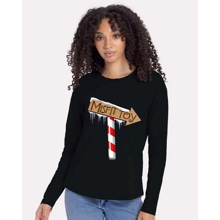 Christmas Sign Toy Funny Womens Cotton Relaxed Long Sleeve T-Shirt