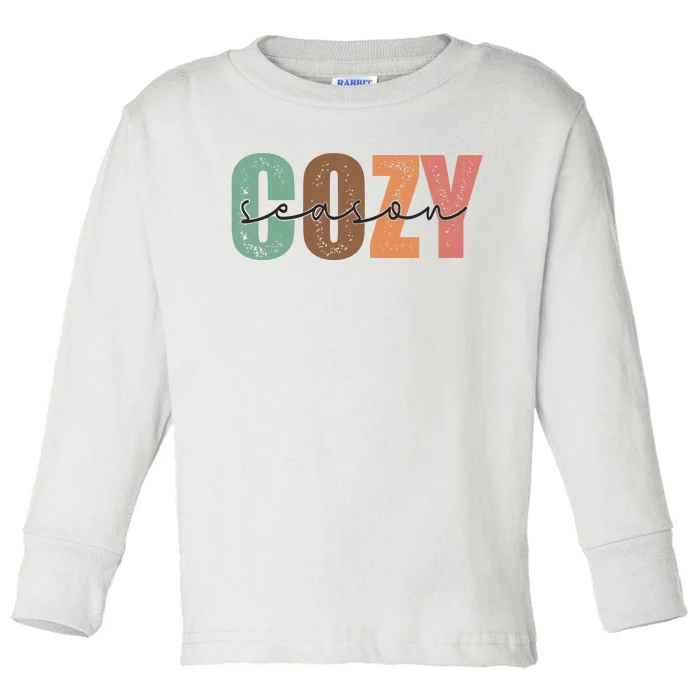 Cozy Sublimation Thanksgiving Toddler Long Sleeve Shirt