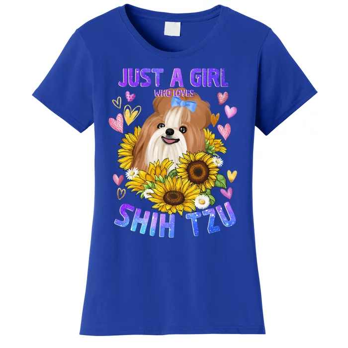 Cute Shih Tzu Dog Loving Puppy Lover Cool Gift Women's T-Shirt